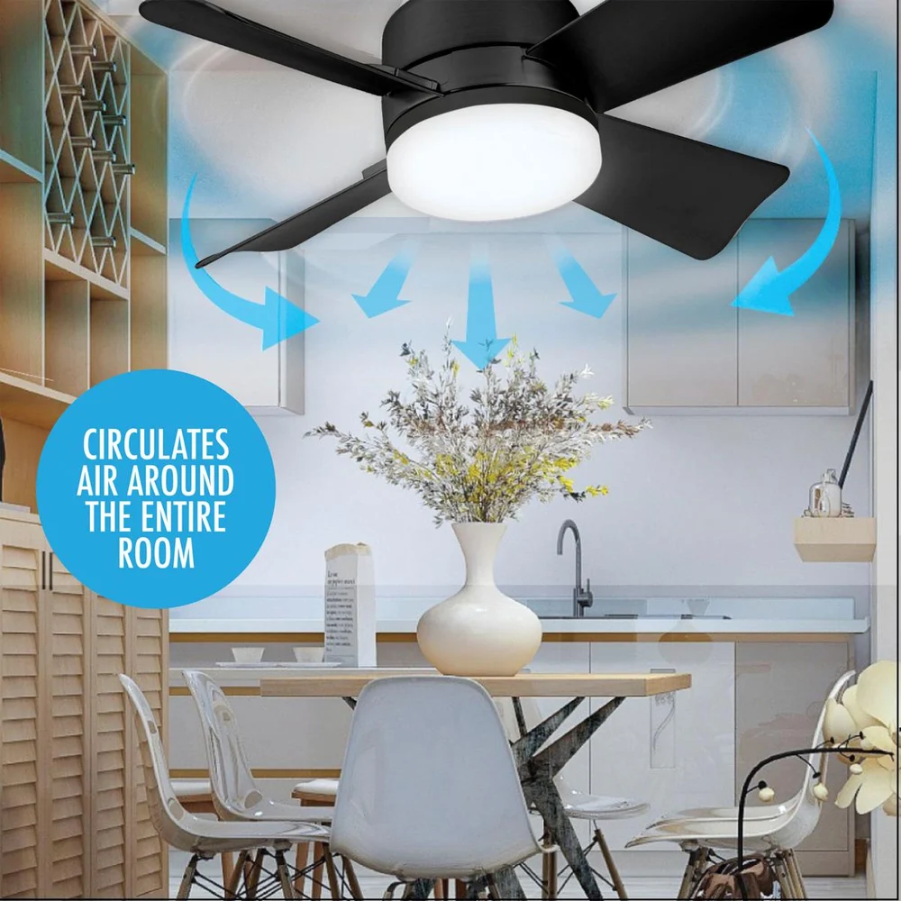 Bright Cool Ceiling Socket Fan & Light with Remote Control - Image 6
