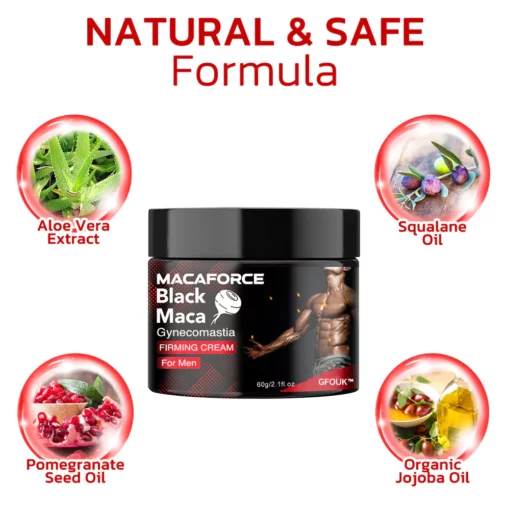 MACAFORCE Black Maca Gynecomastia Firming Cream - Image 4