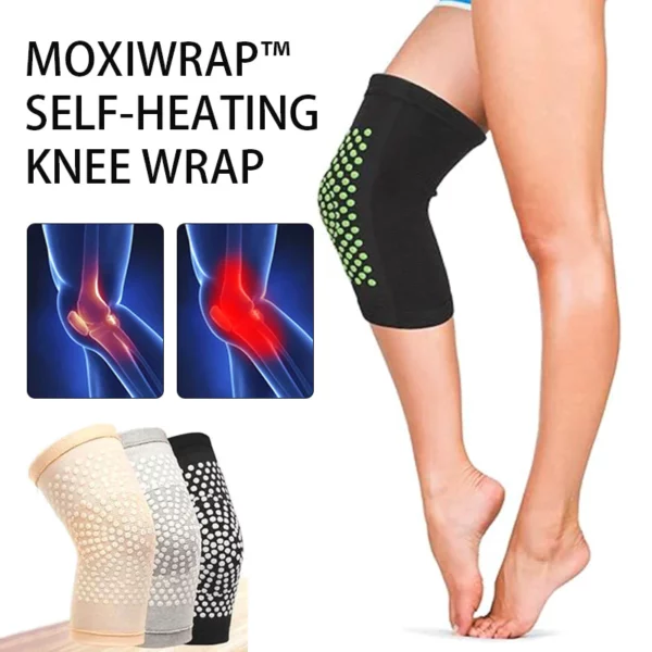 MoxiWrap™ Moxa Wool Moxibustion Graphene Self-Heating Knee Wrap - Image 2