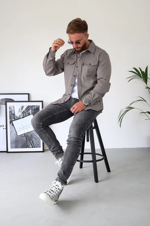 Button Down Shirt Jacket - Image 29