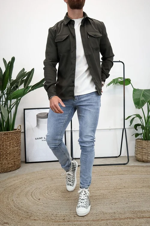 Button Down Shirt Jacket - Image 25