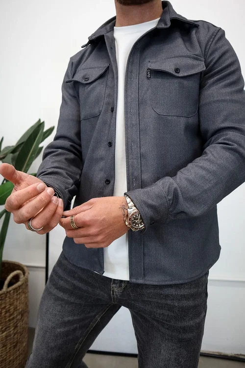 Button Down Shirt Jacket - Image 22