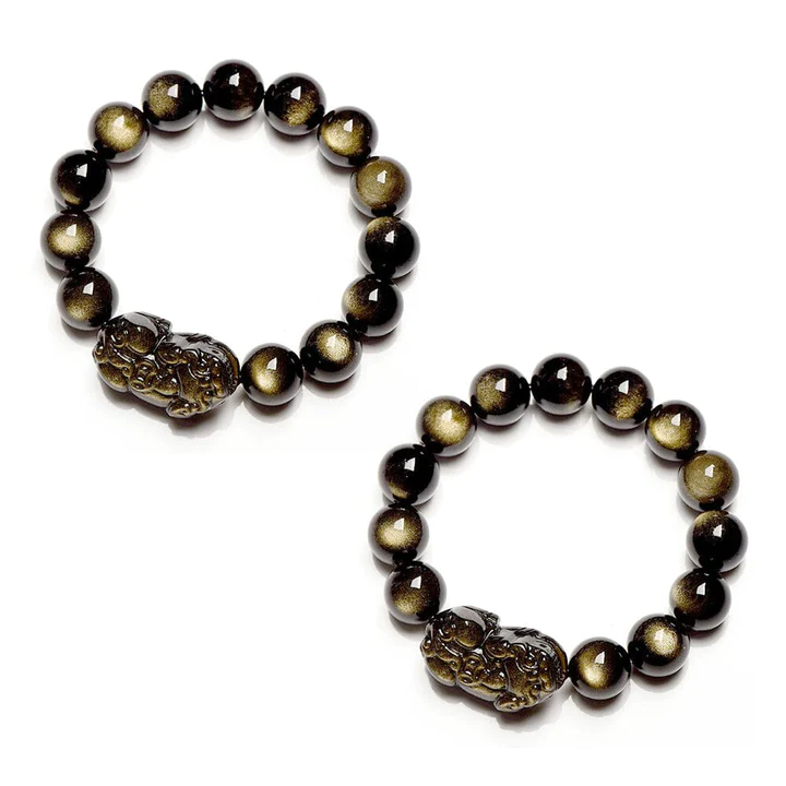 flysmus™ Feng Shui Golden Sheen Obsidian Bracelet - Image 5