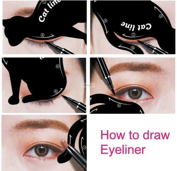 Cat Eyeliner Stencil - Image 3