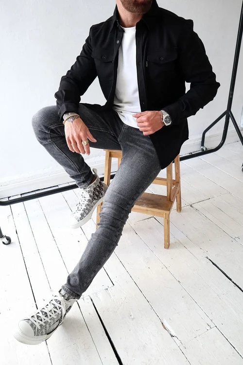 Button Down Shirt Jacket - Image 18