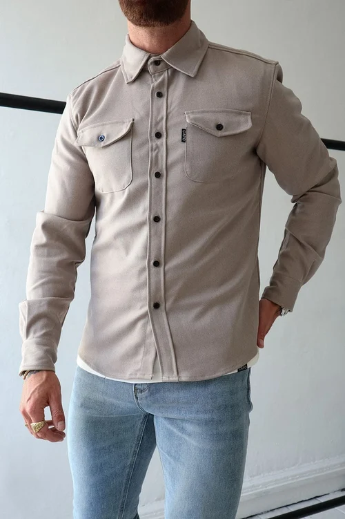 Button Down Shirt Jacket - Image 14