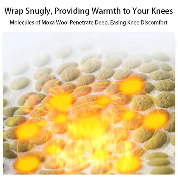 MoxiWrap™ Moxa Wool Moxibustion Graphene Self-Heating Knee Wrap - Image 4