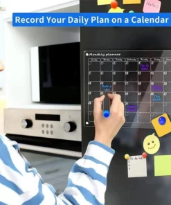 📆Magnetic Schedule Planner For Fridge【Permanently reusable】