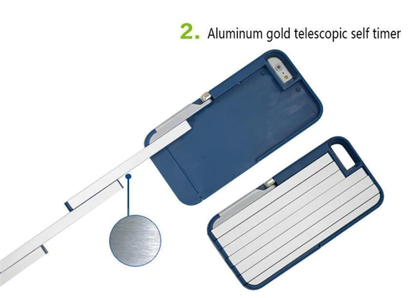 3 in 1 Aluminium Selfie Stick Case For iPhone - Image 7