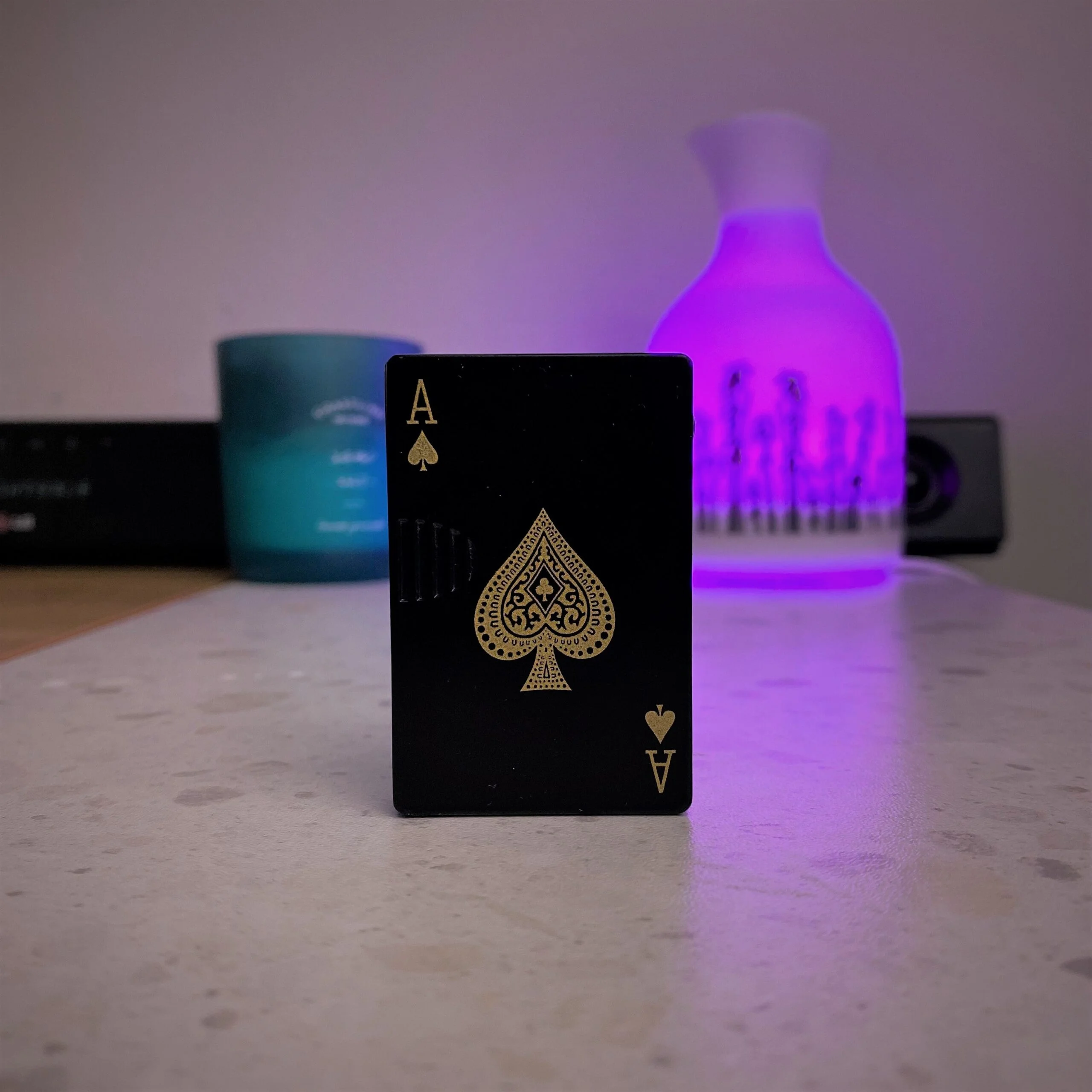 ♠Lucky Black Poker Windproof Lighter - Image 4