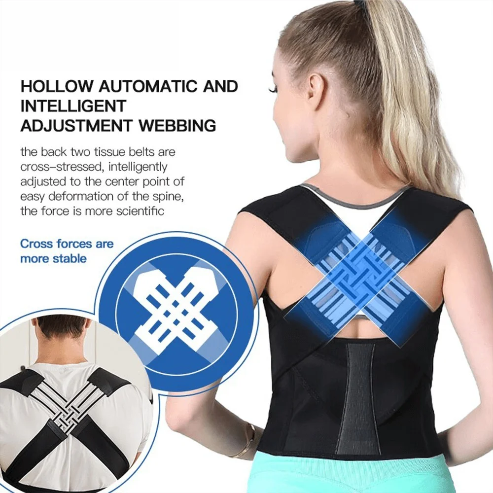 Adjustable Back Posture Belt Office Home Gym Unisex - Image 2