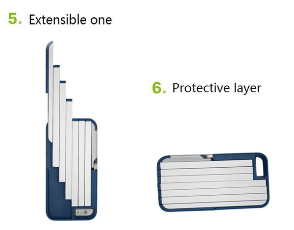 3 in 1 Aluminium Selfie Stick Case For iPhone - Image 4