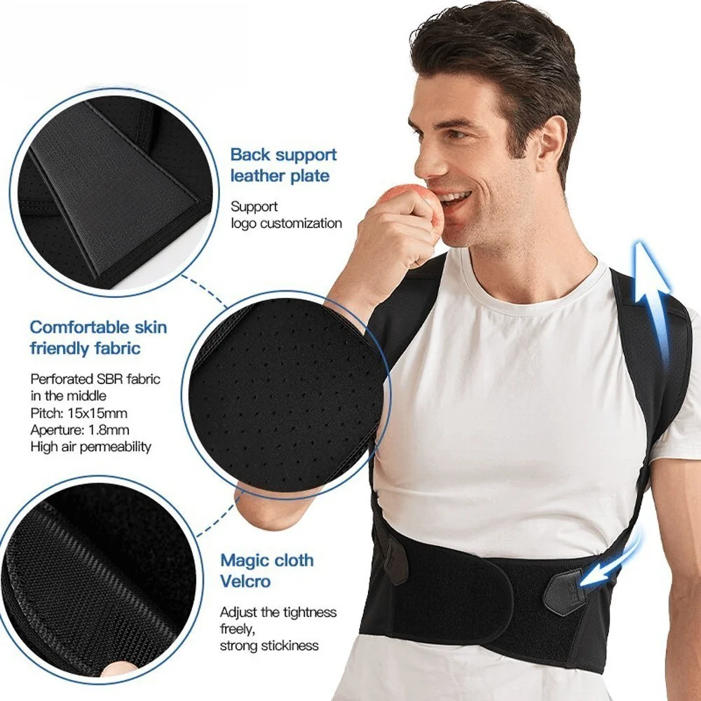 Adjustable Back Posture Belt Office Home Gym Unisex - Image 4