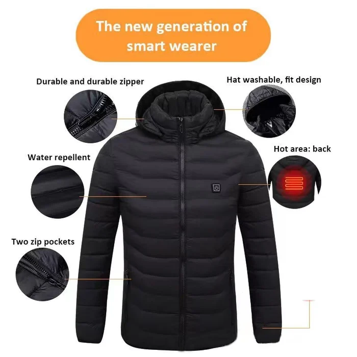Unisex Heated Down Jacket - Image 13