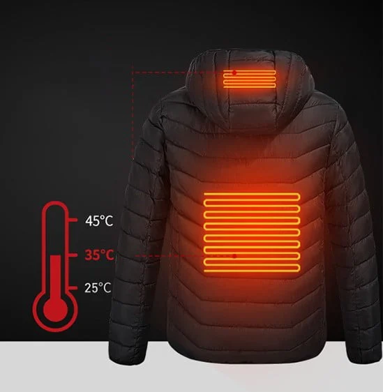 Unisex Heated Down Jacket - Image 3