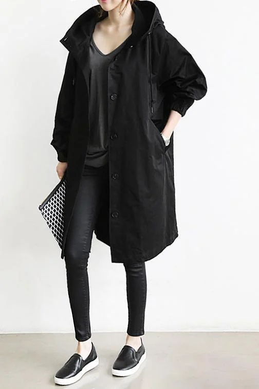 Hooded Trench Coat - Image 12