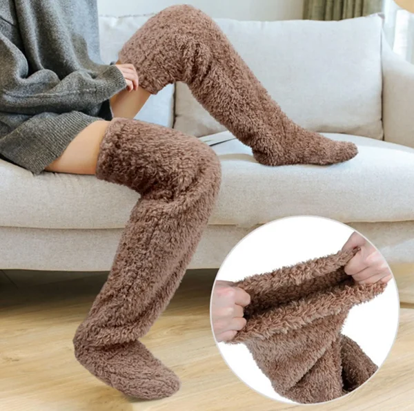 Fuzzy Legs Sock Slipper - Image 2