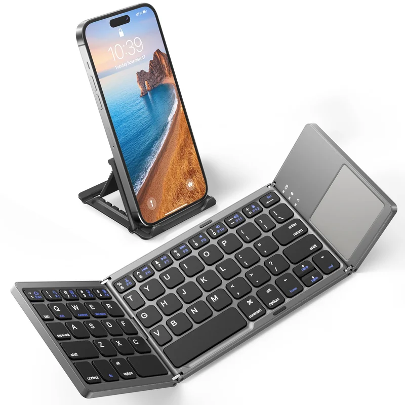 Foldable Bluetooth Keyboard with Touchpad - Image 19