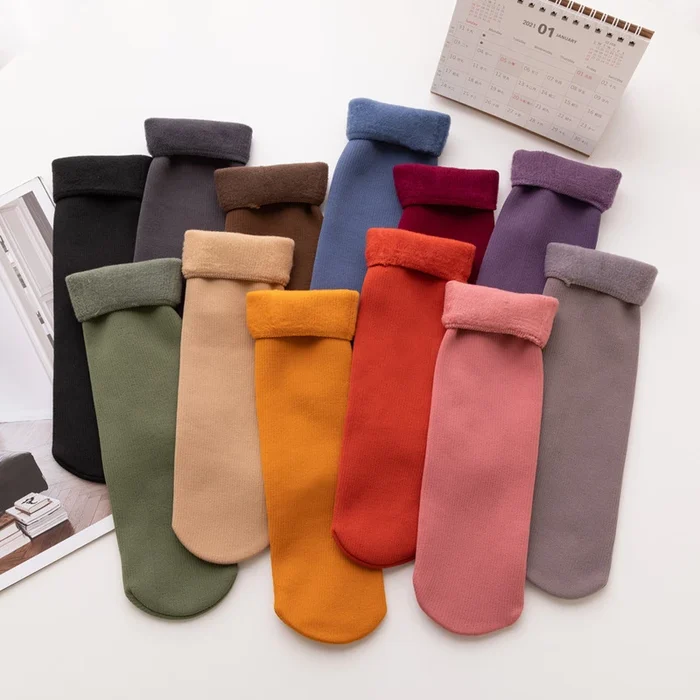🔥 PROMOTION🔥🌼2023 NEW Snugly Velvet Winter Thermal Socks - Image 22