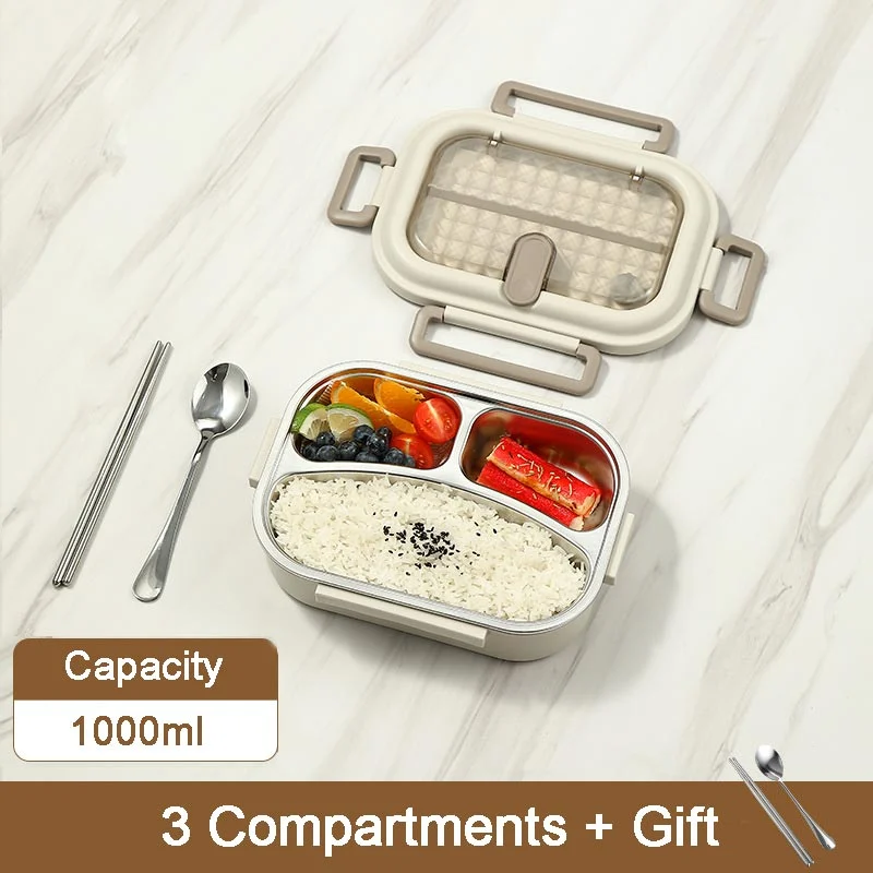 Microwaveable Stainless Steel Insulated Bento Box - Image 7