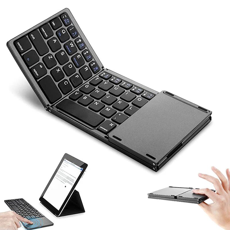 Foldable Bluetooth Keyboard with Touchpad - Image 2