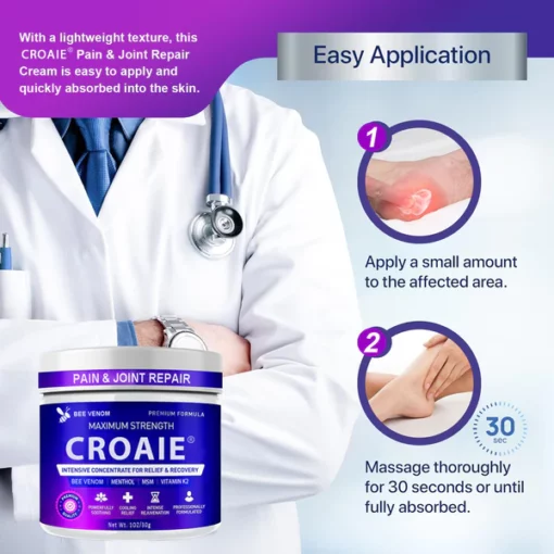2023 CROAIE® Bee Venom Pain & Joint Repair Cream - Image 2