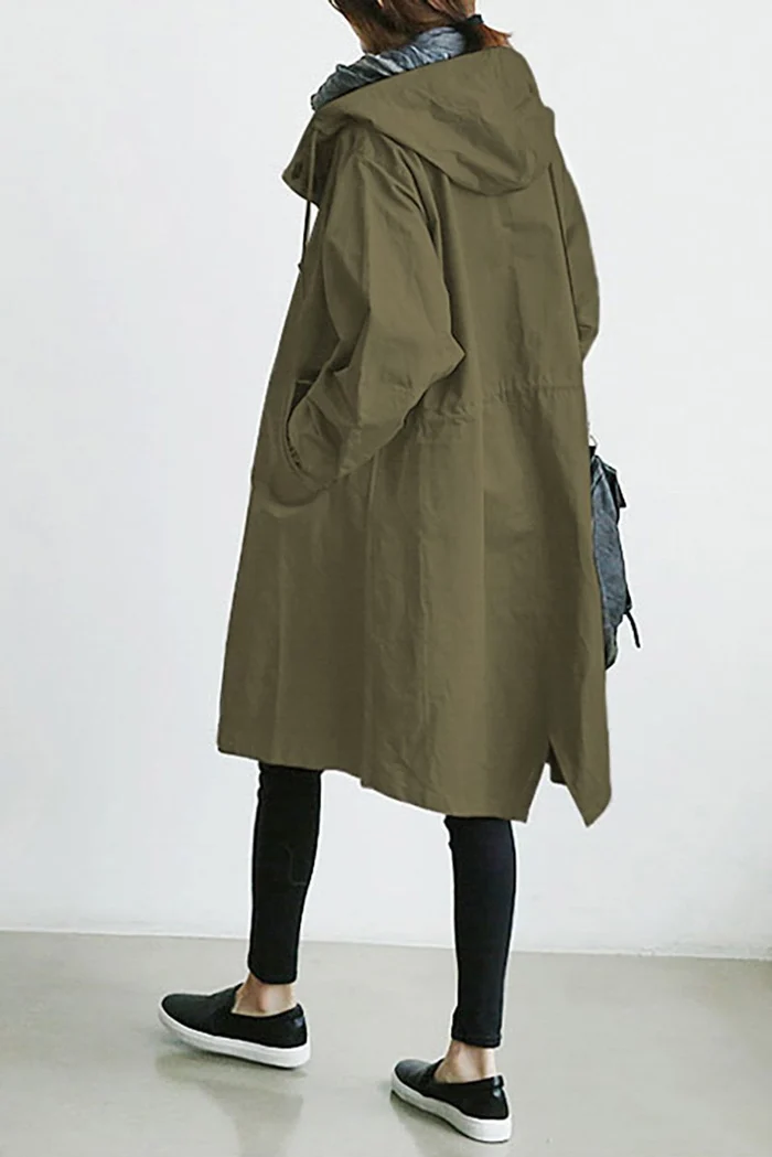 Hooded Trench Coat - Image 8