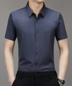 MENS ICE SILK BUSINESS SHIRT