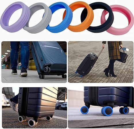 8 Pcs Luggage Compartment Wheel Protection Cover