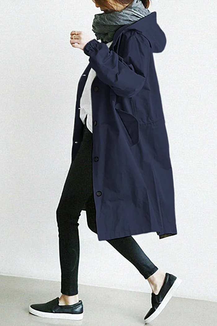 Hooded Trench Coat - Image 5