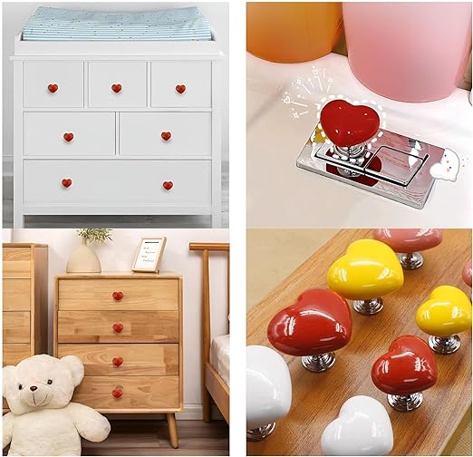 Love Heart Shaped Toilet Tank Button - Image 4