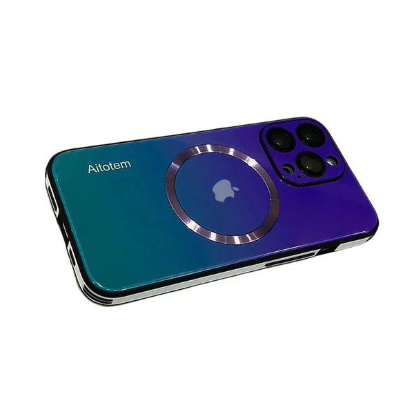 Gradient Magnetic Glass Protective Case For iPhone - Image 11