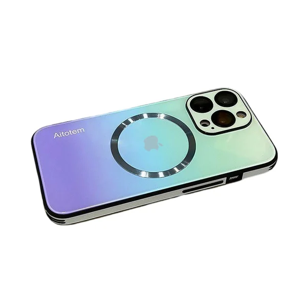 Gradient Magnetic Glass Protective Case For iPhone - Image 9