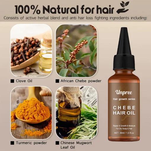 Unpree™ Hair Regrowth African Chebe Hair Care Essentials Set - Image 7