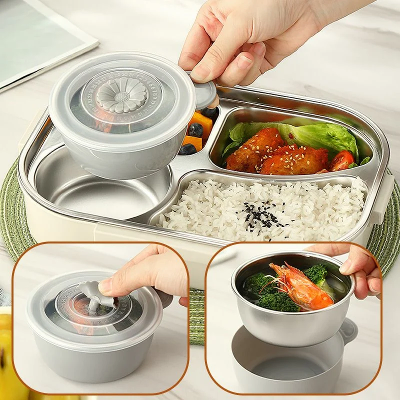 Microwaveable Stainless Steel Insulated Bento Box - Image 5