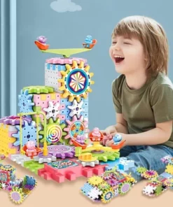 Electric Gear Building Block Toy