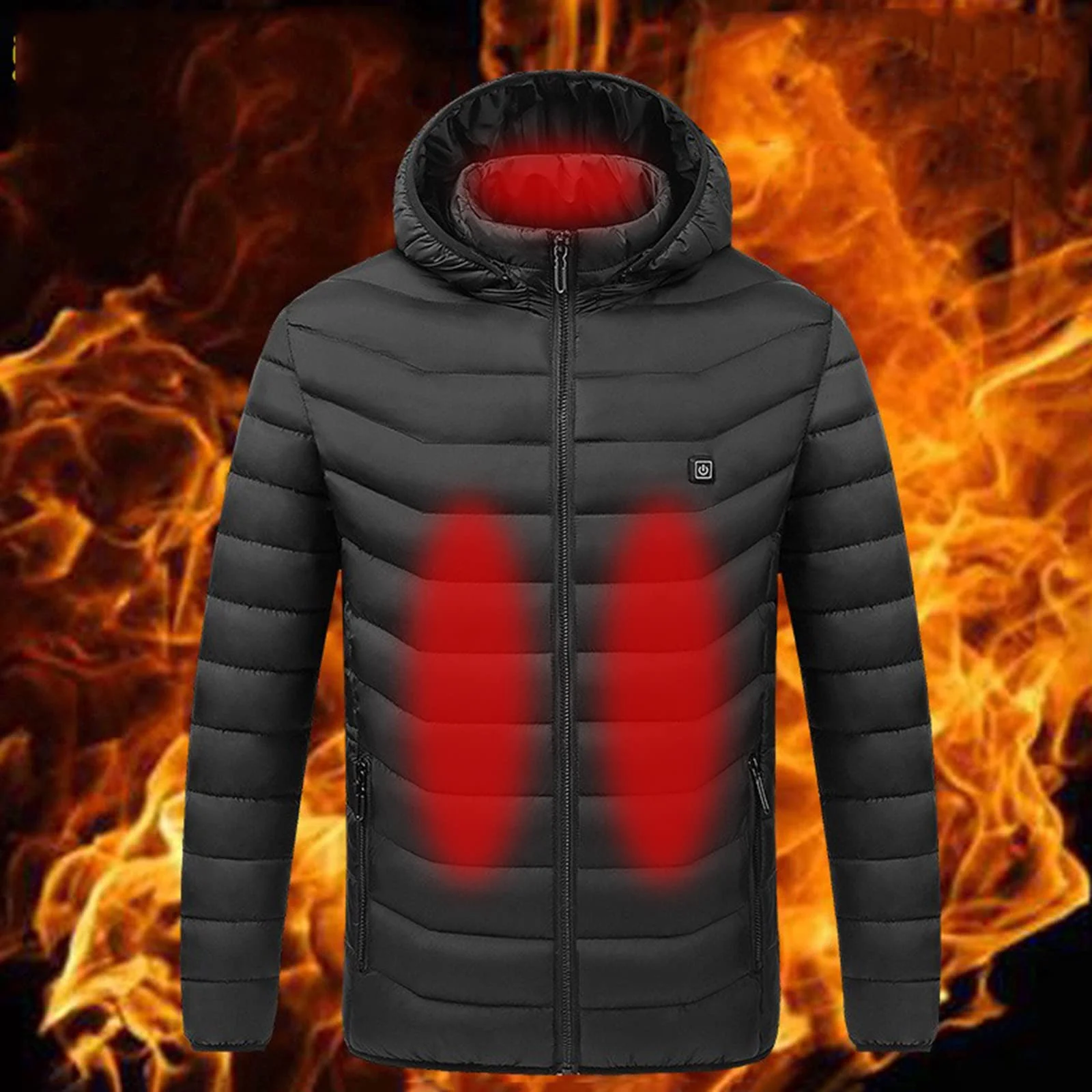 Unisex Heated Down Jacket