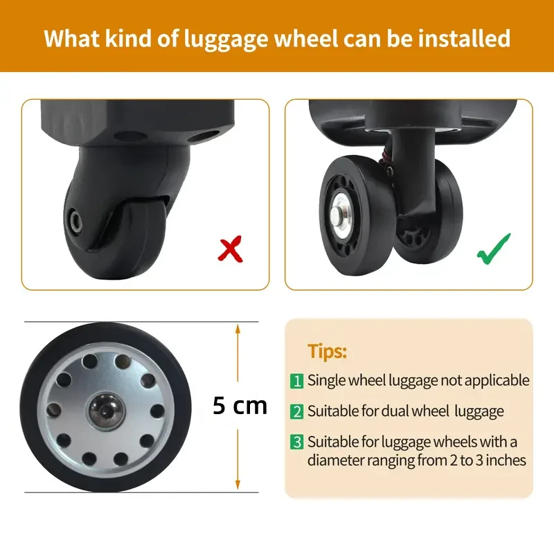 8 Pcs Luggage Compartment Wheel Protection Cover - Image 8