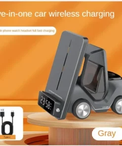⚡New desktop 3-in-1 wireless fast charging bracket car shape