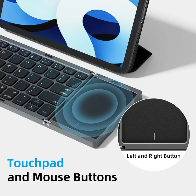 Foldable Bluetooth Keyboard with Touchpad - Image 12