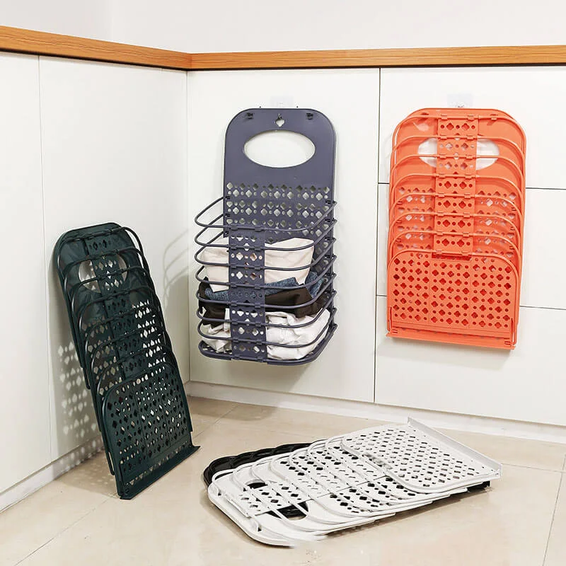 Wall-mounted foldable laundry basket - Image 2