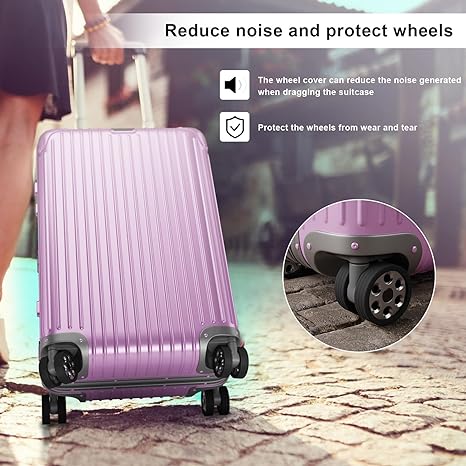 8 Pcs Luggage Compartment Wheel Protection Cover - Image 7