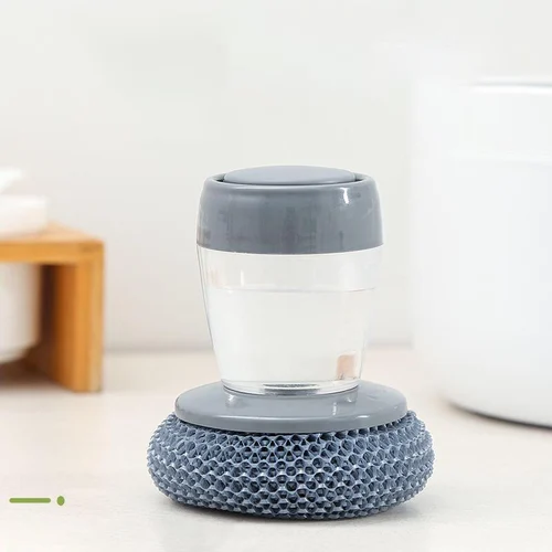 Kitchen Soap Press Dispensing Palm Brush - Image 4