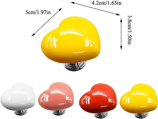 Love Heart Shaped Toilet Tank Button - Image 3