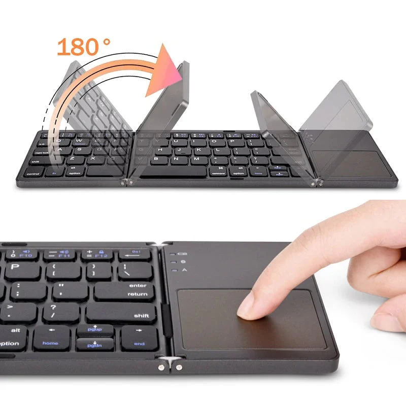 Foldable Bluetooth Keyboard with Touchpad - Image 10