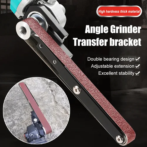 Angle grinder modified belt sander