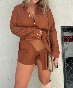 2023 NEW SATIN COVERED NIGHTS ROMPER DRESS SET