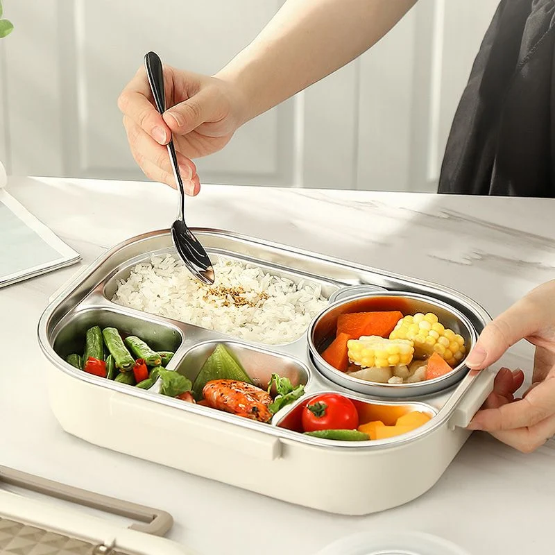 Microwaveable Stainless Steel Insulated Bento Box - Image 3