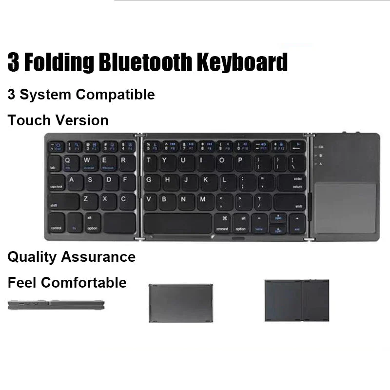 Foldable Bluetooth Keyboard with Touchpad - Image 5