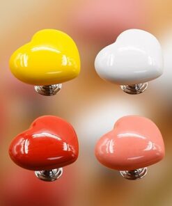 Love Heart Shaped Toilet Tank Button